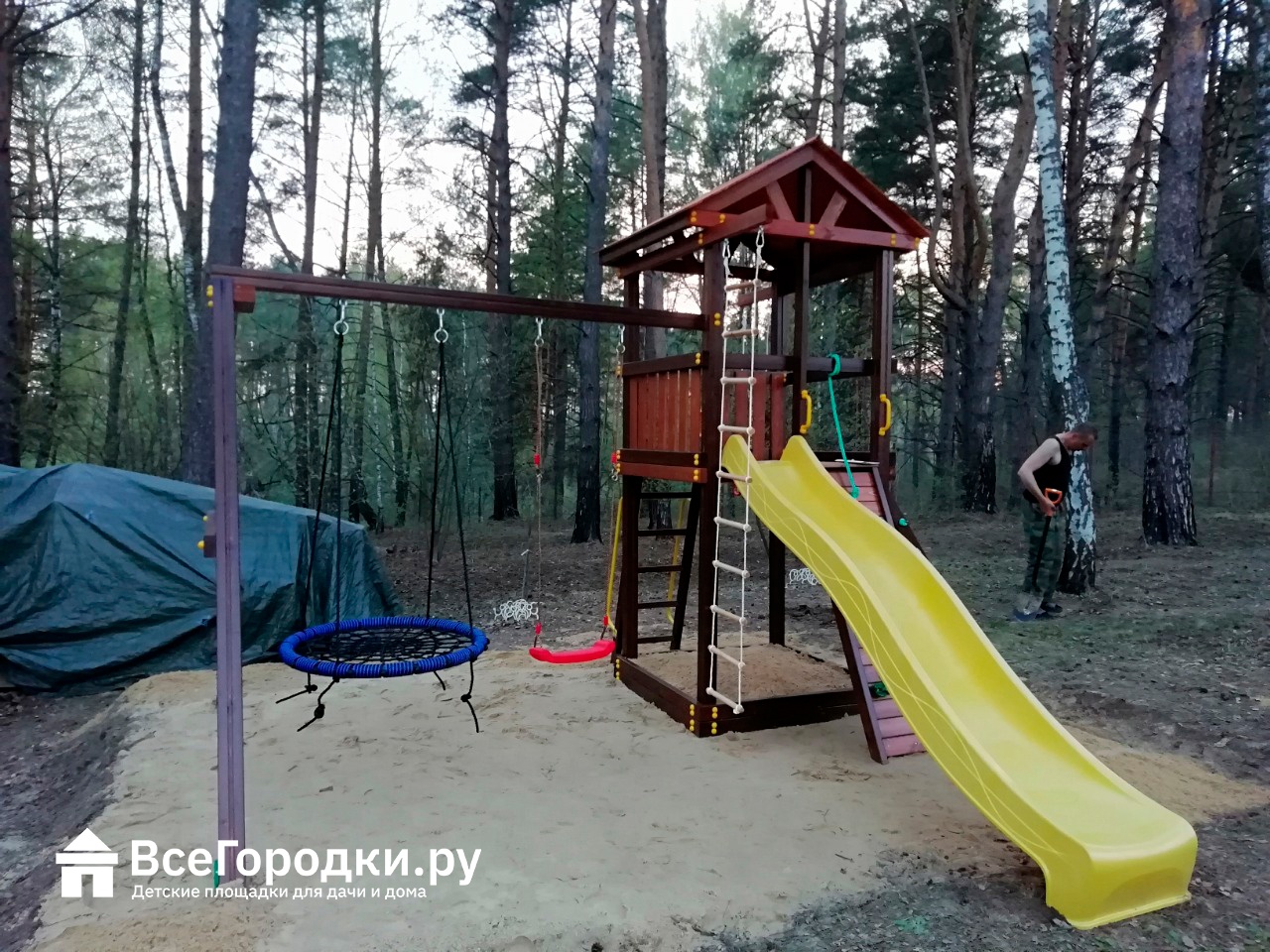 Детский игровой комплекс для дачи Домовенок Макси